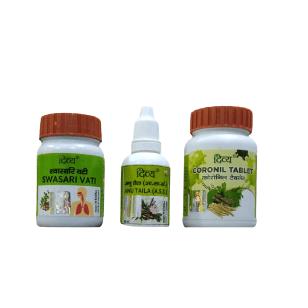 Fast Shipping from USA. Patanjali Divya Swasari Coronil Kit