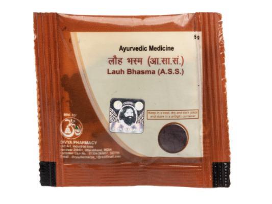 3 Pack - Fast Shipping from USA. Patanjali Lauh Bhasma 5g