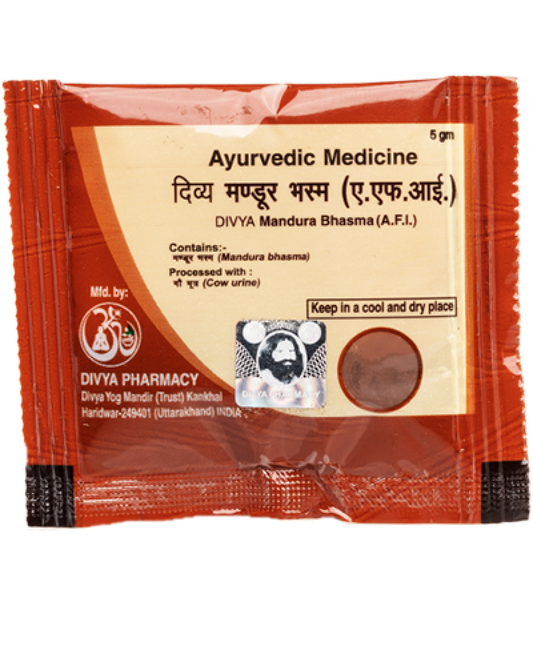 3 Pack - Fast Shipping from USA. Patanjali Mandoor Bhasma 5g