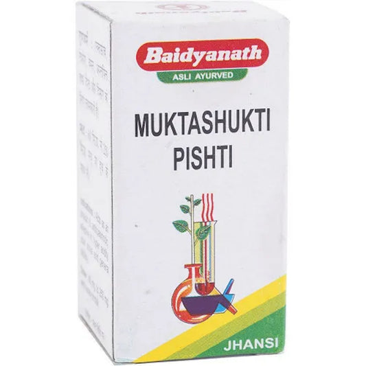 4 Pack - Fast Shipping from USA. Baidyanath Mukta Pishti Bhasma 10g