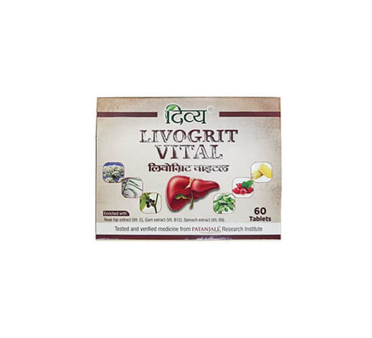 Fast Shipping from USA. Patanjali Divya Livogrit Vital 60 Tablets