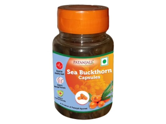 Fast Shipping from USA. Patanjali Divya Sea Buckthorn 30 Capsules