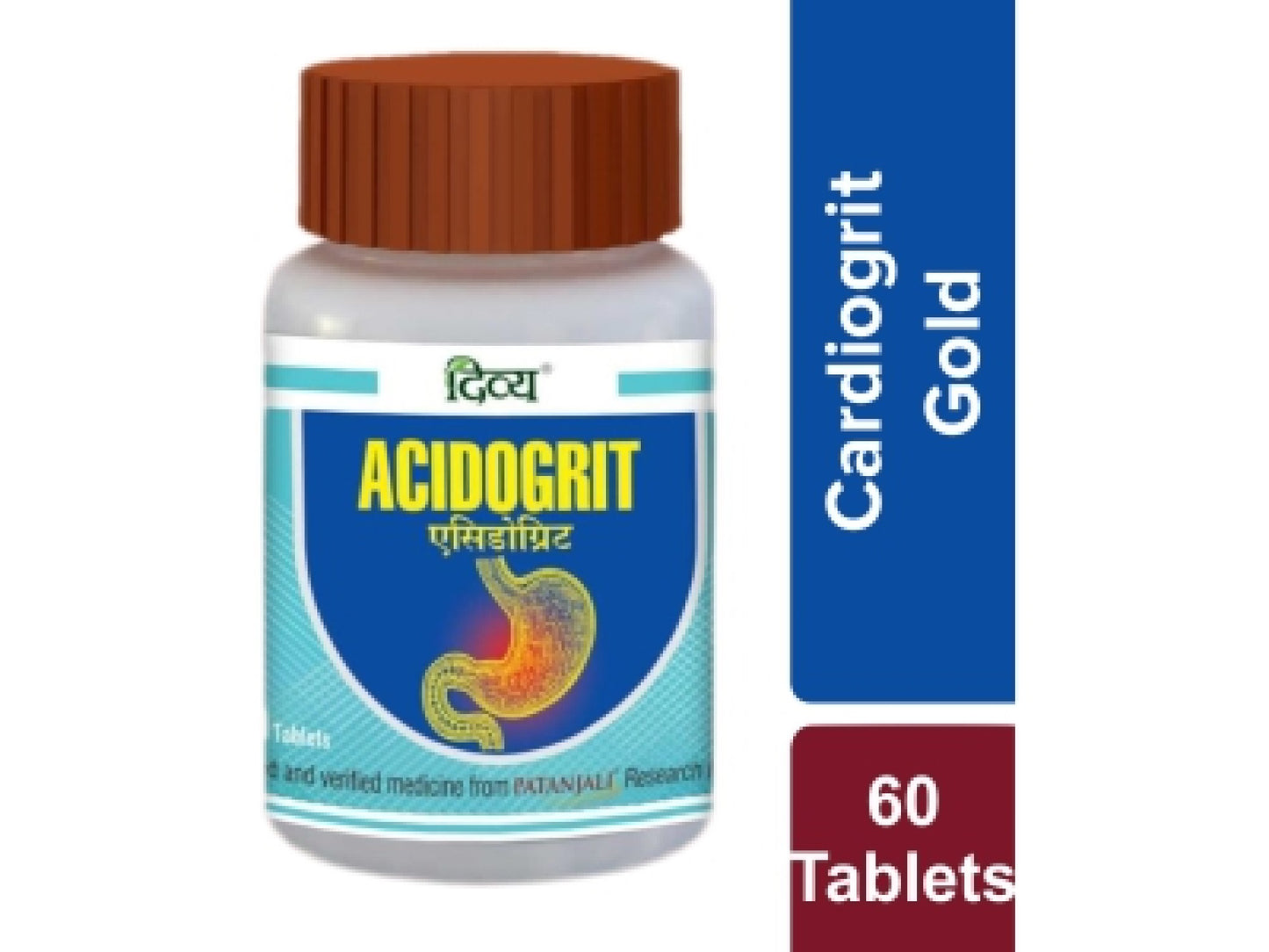 Fast Shipping from USA. Patanjali Divya Acidogrit 60 Tablets