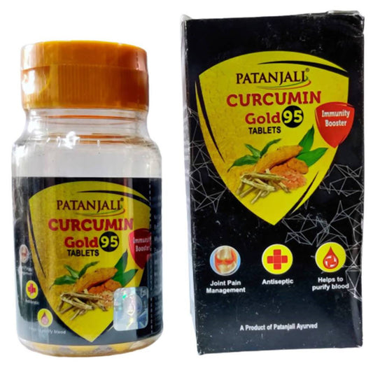 Fast Shipping from USA. Patanjali Divya Curcumin Gold 95 Tablets