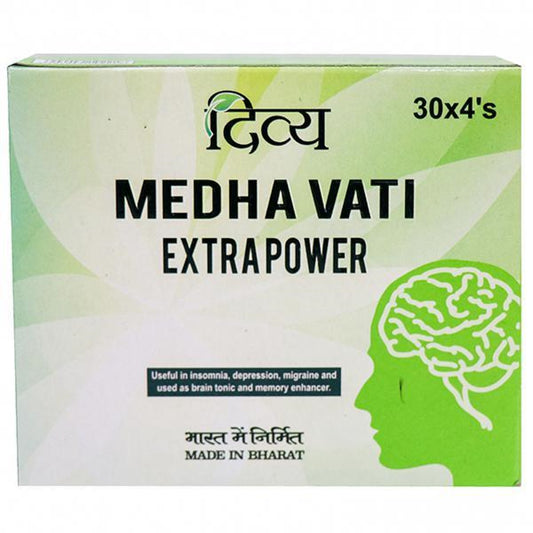 Fast Shipping from USA. Patanjali Divya Medha Vati Extra Power 120 Tablets